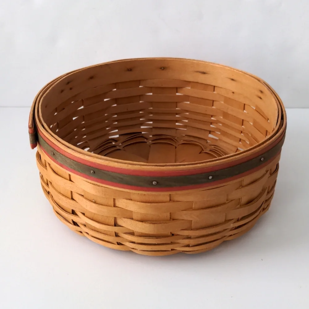 Longaberger Round Basket Century Celebration 2000 Without Handle USA Y2K